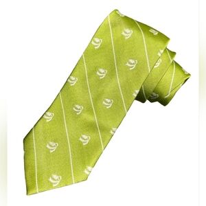 Peter Millar Green Silk Tie Made in Italy